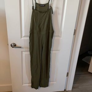 Olive overalls